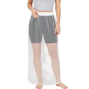 Urban Threads Mesh Pull On Cover Maxi Skirt